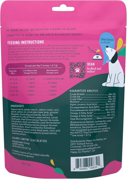 Skin & Coat Supplements for Dogs | Probiotic & Prebiotic Benefits with Wild Salmon Omega 3s to Help Your Dog Shine from The Inside Out | All Breeds, Ages and Sizes | 21 Count