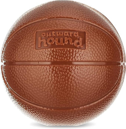 Outward Hound Sport Ballz Basketball Durable Treat-Dispensing Fetch Ball Dog Toy