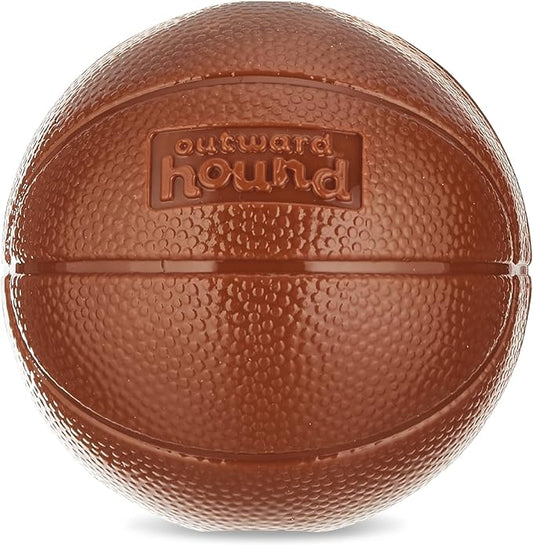 Outward Hound Sport Ballz Basketball Durable Treat-Dispensing Fetch Ball Dog Toy