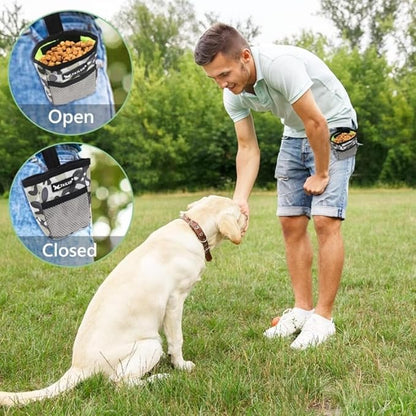 2PCS Dog Treat Pouch Portable Treat Pouch Easily Carries Pet Snack Bag Dog Training Reward Pouch Snack Bait Bag Food Snack Storage Holder for Puppy Training Walking