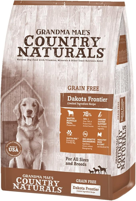 Grandma Mae's Country Naturals Grain Free Dry Dog Food 14 LB Dakota Frontier Buffalo