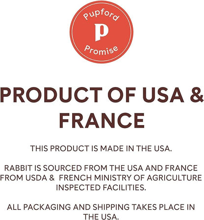 Pupford Freeze Dried Training Treats for Dogs & Puppies, 475+ Two Ingredient Bites (Rabbit, 4 oz)