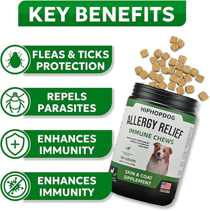 Multivitamin Dog Supplement, Glucosamine Chondroitin for Dogs, Probiotics, Omega Fish Oil, Dog Supplements & Vitamins, Dog Vitamins for Skin and Coat Allergies, (Beef 180 ct)