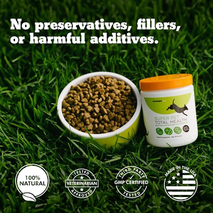 Heart Health for Dogs, Fiber Supplement for Digestive Health, Heart Health & Gut Health, Coat & Joint Health, Made in USA, Only Two Natural Ingredients, 2 Pack