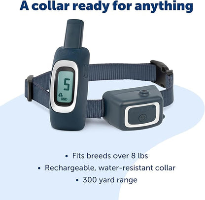 PetSafe Remote Spray Trainer, Dog Training Collar - 3 Modes: Tone, Vibration or Spray - Rechargeable and Water-Resistant includes Citronella and Unscented Spray Refills - 300 Yards (900 Feet) Range