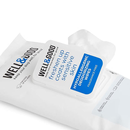 Petco Brand - Well & Good Hypoallergenic Deodorizing Dog Wipes, Pack of 24, 24 CT