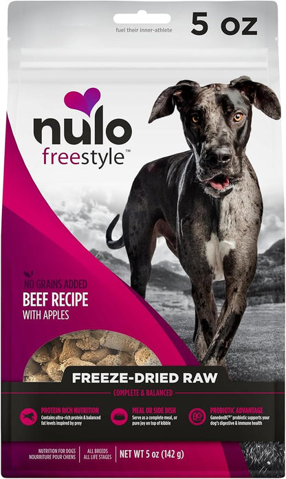 Nulo Freestyle Freeze-Dried Raw, Ultra-Rich Grain-Free Dry Dog Food for All Breeds and Life Stages with BC30 Probiotic for Digestive and Immune Health