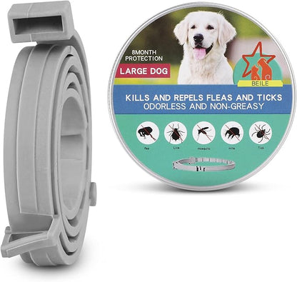 UrbanX Natural Flea Flea & Tick Treatment & Prevention Collar for Medium & Large Dogs, Waterproof, Adjustable (1 Pack)