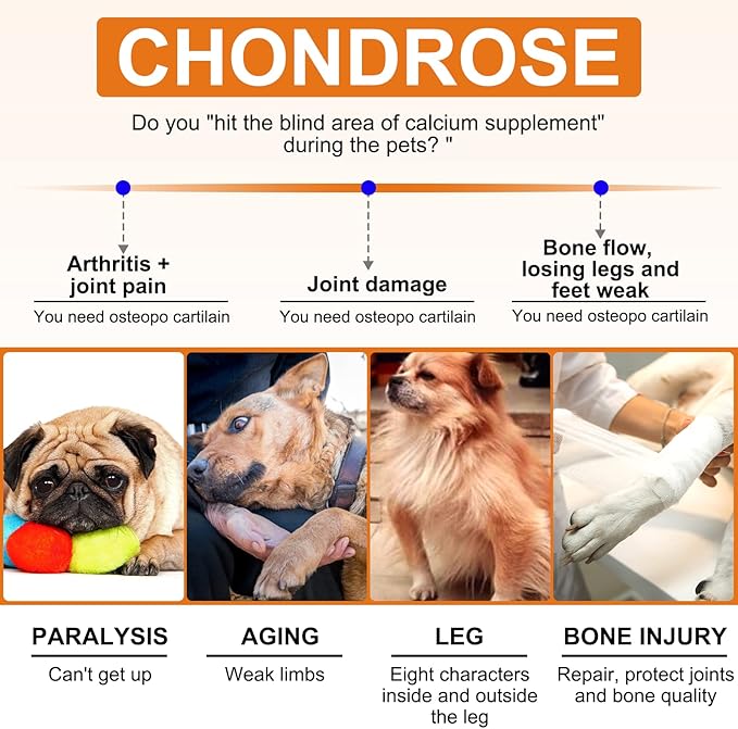 Glucosamine for Dogs, Hip and Joint Supplement (150 Tablets 13.2 oz) - Joint Care Chews w/Chondroitin Sulfate, MSM, Hemp Oil - Arthritis Pain Relief, Mobility Support for Small & Large Breed