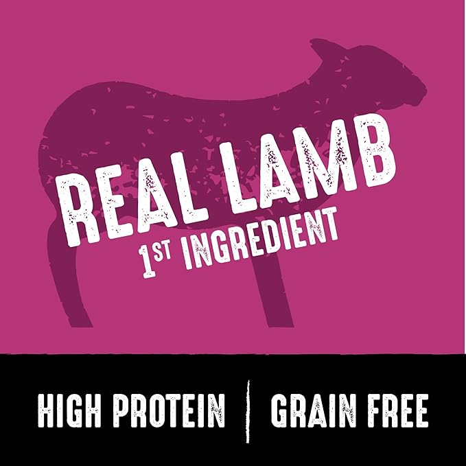 CRAVE Grain Free High Protein Adult Dry Dog Food with Lamb, 4 lb. Bag