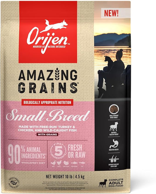 ORIJEN AMAZING GRAINS™ Small Breed Dry Dog Food Recipe, 10lb