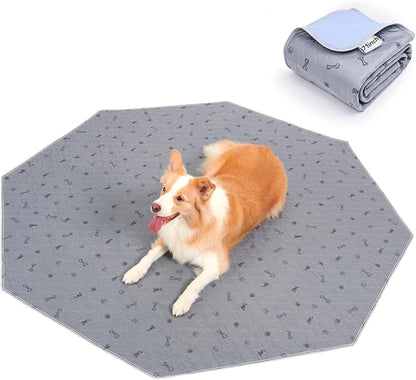 Washable Pee Pads for Dogs(Playpen not Included), 71" Diameter Reusable Puppy Pads with Super Absorbent, Specifically Designed for 24inch 8 Panels Dog Playpen-Octagon