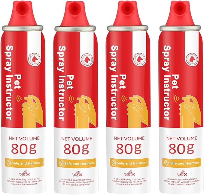 Dog Corrector, 80ml 4 Pack Dog Trainer Spray for Dog to Stops Barking, Jumping Up, Place Avoidance, Food Stealing, Unwanted Behaviour.