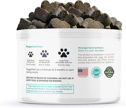 Ultimate Dog PROBIOTIC Chews - Boosts Gut Health and Eases Allergies with PROBIOTICS, POSTBIOTICS, PREBIOTICS (FOS) Inulin - Colostrum - Glutamine - Mushrooms -Pumpkin-QUERCETIN and a SUPERFOOD Blend