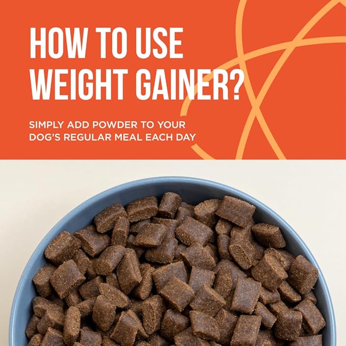 PET CARE Science 5 lbs Servings of Dog Weight Gainer - Weight Gain Supplements for Dogs - Canine and Dog Muscle Builder - Dog Protein Powder - High Calorie Dog Food Supplement