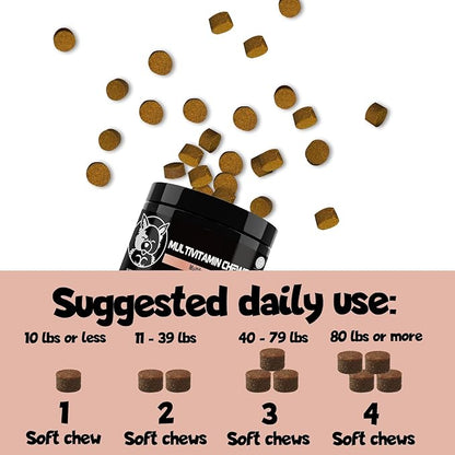 Pets - Dog Supplements & Vitamins -Dog Zinc Supplement - Pets Vitamins Supplements - Dog Vitamin B12 - Dog Multivitamin - Organic Dog Vitamins - Probiotic - Puppy Vitamins - Vitamin for Dogs