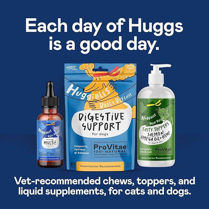 All-in-One Multi Liquid Multivitamin for Dogs and Cats – Daily Supplement with Digestive, Immunity, Allergy & Skin & Coat Support, Mobility Support – Antioxidant Blend for Longevity, 2oz