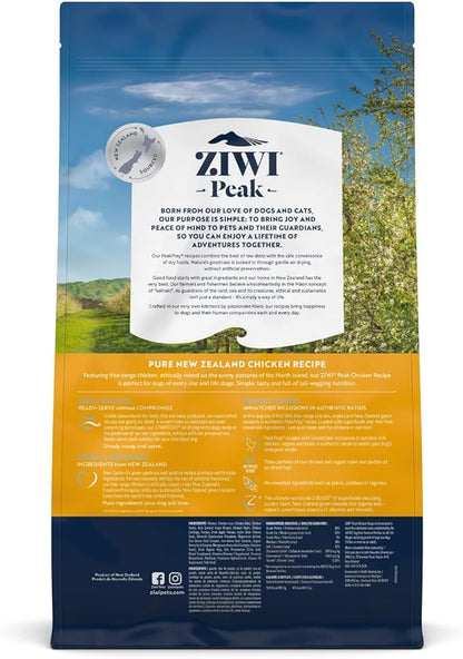 ZIWI Peak Air-Dried Dog Food – All Natural, High Protein, Grain Free and Limited Ingredient with Superfoods (Chicken, 5.5 lb)