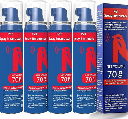 Gutes Leben Dog Instructor Spray, 70ml Spray Corrector Dog Trainer, Safe Humane & Effective Stop Barking, Jumping Up, Food Stealing, Dog Fights & Attacks, Help Stop Unnecessary Dog Behaviour (4 Pack)