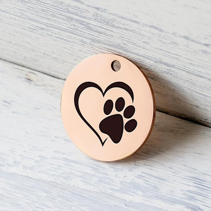 MYLUCKYTAG Stainless Steel QR Code Pet ID Tags Dog Tags - Pet Online Profile - Scan QR Receive Instant Pet Location Alert Email