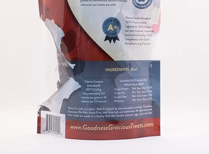 Goodness Gracious Human Grade Hula Lula Jerky for Dogs