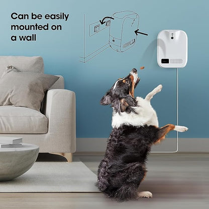 Closer Pets TreatView 1080p Pet Camera and Treat Dispenser with Motion Activation, for Indoor Use (iOS/Android Compatible)