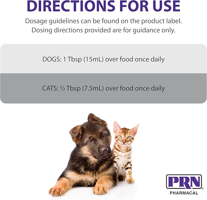 PRN Pharmacal OPTIMA 365 - Essential Fatty Acids Nutritional Supplement for Cats & Dogs - With Omega-3, Omega-6, Omega-9, & Other Vitamins & Minerals to Support Overall Pet Health - 16 Fl Oz