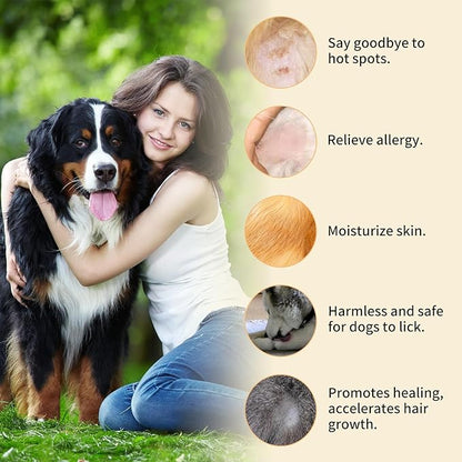 Rapid Healing & Hair Regrowth Dog Skin Soother - 1 oz. Tin - Quick Skin Repair and Hair Recovery