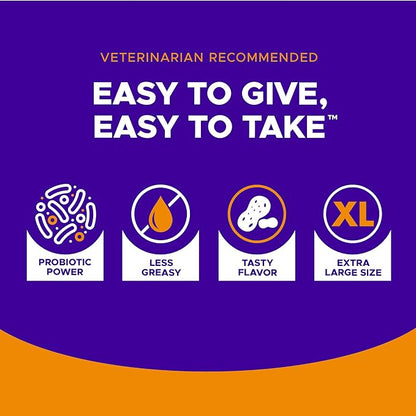 VETRISCIENCE Pinchers XL Pill Hiding Treats for Dogs – Extra Large Pill Hiders with Probiotics, Great for Medicine, Large Capsules and Tablets