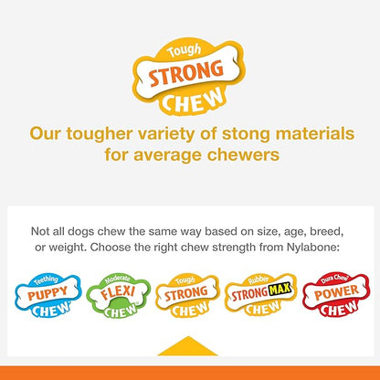 Nylabone Strong Chew Marshmallow Stick Dog Chew Toy - Fun & Cute Dog Toys for Aggressive Chewers, Durable Dog Toys, Toasted Marshmallow & Peanut Butter Flavor, Large/Giant (1 Count)