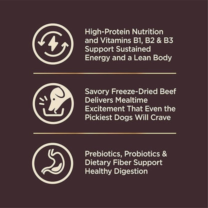 Wellness CORE+ Grained Dry Dog Food, Beef & Barley Recipe, 4 Pound Bag