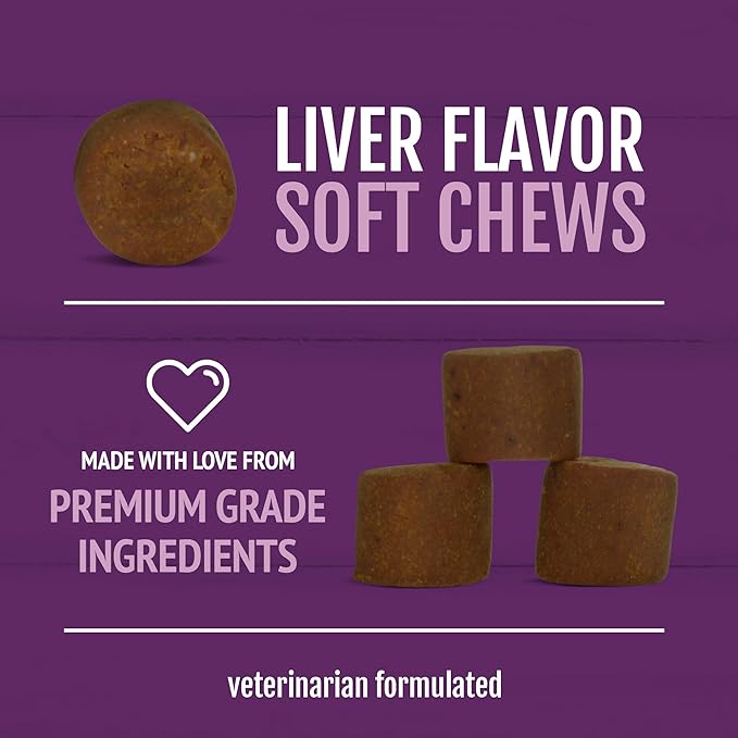 PetNC Natural Care Hip and Joint Soft Chews for Dogs, 90 Count,Liver,6.3 oz