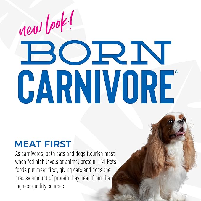Tiki Dog Born Carnivore for Dogs, Savory Duck, Peas & Lentils Recipe, Grain Free Baked Kibble for Maximum Nutrition, For Adult Dogs and All Size Breed Dogs, 3.5 lbs Bag