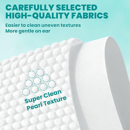 Wider Ear Cleaner Finger Wipes 60 Counts, Dog Ear Cleaner, Grooming Kit Care for Dogs and Cats,Otic Cleaning Pads, Remove Wax, Dirt & Stop Smelly, Itchy, Non-Irritating, Coconut Scent