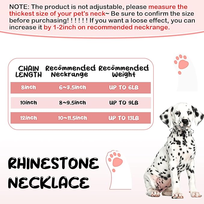 Hillban Dog Chain Rose Gold-plated Diamond Collar with Heart Rhinestones Jewelry Accessories Pet ID Tag Chain Heart Bling Collar with Personalized Name Tag for Small Medium Large Dogs Cats(10 Inch)