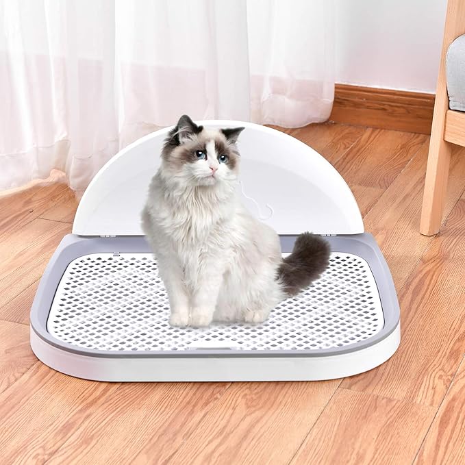 Dog Potty Tray, GANCHUN Pet Indoor Dog Training Toilet 23" x 20" Dog Potty Training Pee Pad Holder for Small and Medium Dogs