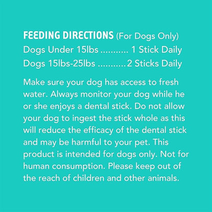 iHeartDogs Brushy Sticks - Dental Treats for Dogs Removes Plaque and Tartar Buildup - Grain-Free Dog Teeth Cleaning Chews Made with Chicken - 30 Mini Sticks