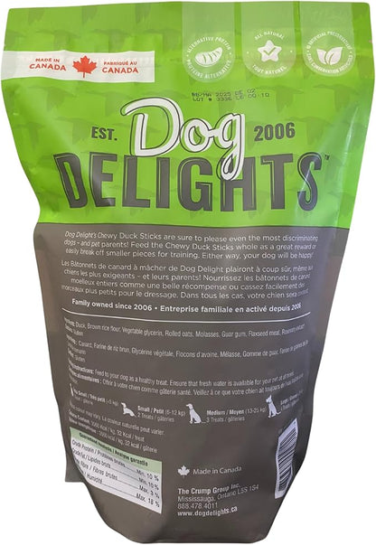 Chewy Duck Sticks Dog Treats - 1kg (2.2 lb) - Wholesome and Delicious Rewards for Your Furry Friend - Made in Canada