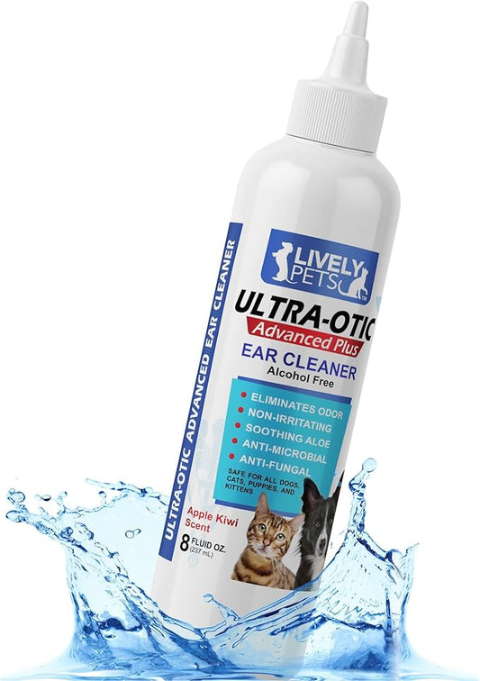 Ulta-Otic Advanced Plus Dog Ear Infection Treatment for Redness, Inflammation, and Itchiness - Vet Strength and Recommended 8 fl oz
