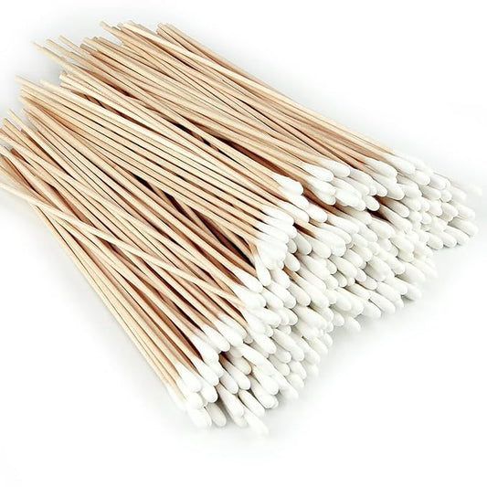 500PCS Cotton Swab - 6 Inch Cotton Sticks - Cotton Ear Swabs for Wound, Navel, Oral Cavity, Gynecological Care and Pet Ear Cleaning