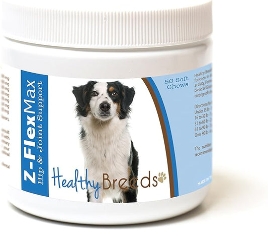 Healthy Breeds Miniature American Shepherd Z-Flex Max Hip and Joint Soft Chews 50 Count