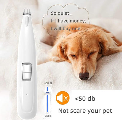 Electric Dog Paw Fur Trimmer for Small Cats Dogs Clippers Christmas Cordless Ear Hair Clipper Mini Light up Grooming Clippers 2 Speeds Rechargeable Quiet Grooming for Paw Eyes Ears Face Rump