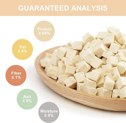 Jungle Calling Freeze Dried Cat and Dog Treats, Grain Free, Raw Single Ingredient Chicken, High Protein Snacks for Training (Chicken Cube)
