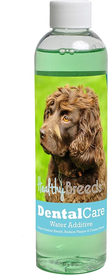 Healthy Breeds Dog Dental Care Water Additive for Boykin Spaniel - Helps Freshen Breath, Reduce Plaque & Control Tartar - Mint Flavor - 8 oz