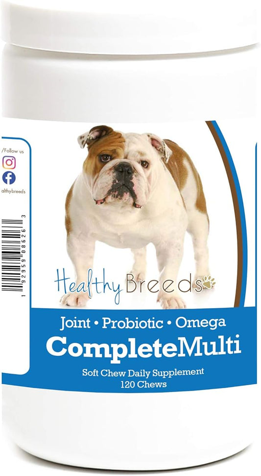 Healthy Breeds Bulldog All in One Multivitamin Soft Chew 120 Count