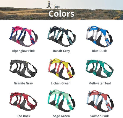 Ruffwear, Flagline Dog Harness, Lightweight and Reflective, No Pull Dog Lift Harness for Hiking, Running and Everyday Use, Granite Gray, Small