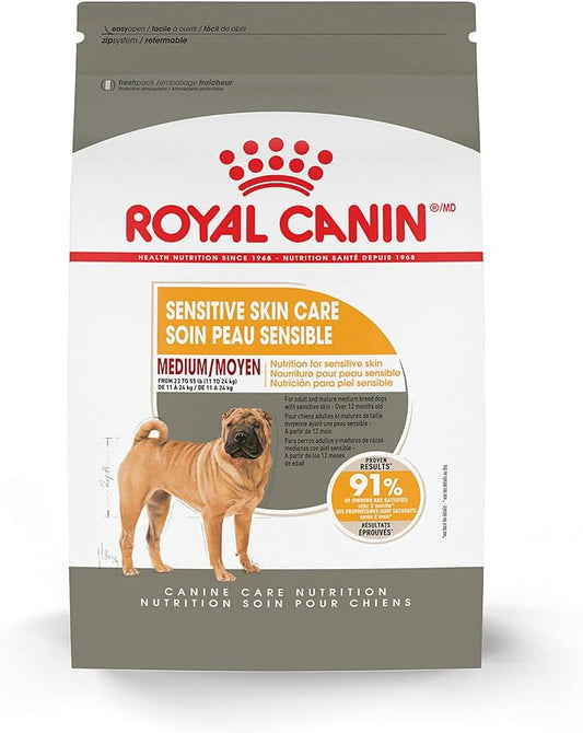 Royal Canin Medium Sensitive Skin Care Dry Dog Food, 6 lb bag