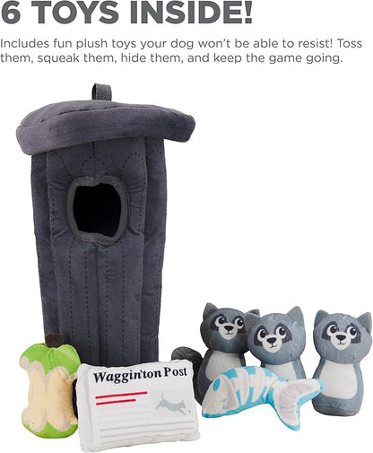 Outward Hound Hide A Raccoon Plush Dog Toy Puzzle