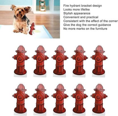 10pcs Dog Pee Pad Helper, Fire Hydrant for Dogs to Pee On, Potty Reusable Training Dog Pee Pad Tool, Dog Fire Hydrant Pee Post, Pet Diaper Pad Guide, Pet Potty Guide for Dog Puppy
