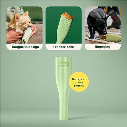 Earth Rated Dog Toy, Enrichment Toy for Adult and Puppy Dogs, Dishwasher and Freezer-Safe, Natural Rubber, Small, Green